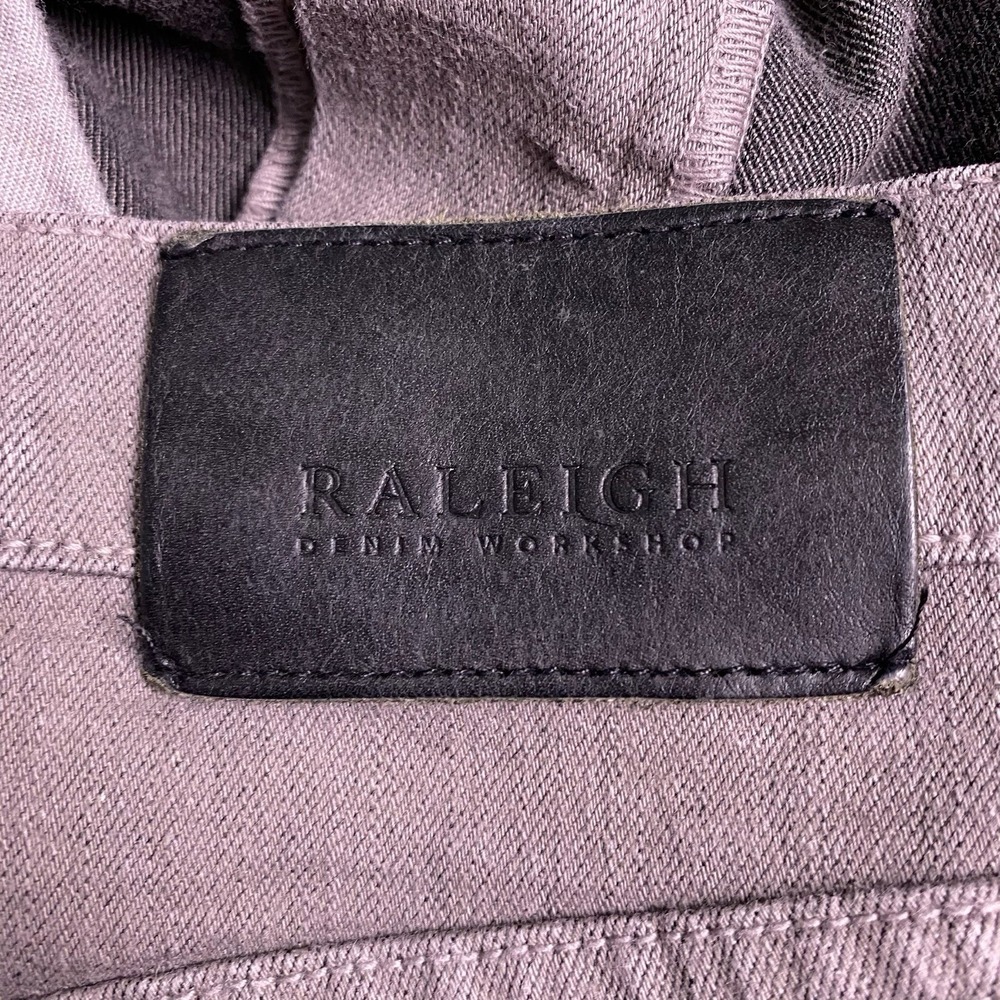 Raleigh Denim Pants 36 (37x28.5) Mens 5 Pocket Martin Slim Taper Light Gray VGUC - Picture 8 of 8